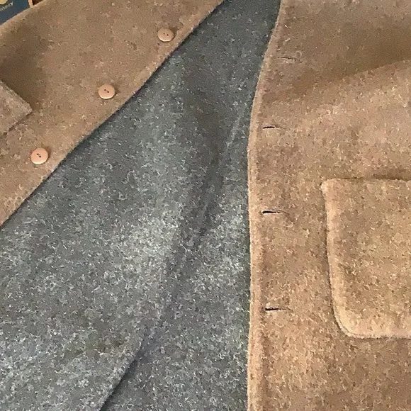 J. Jill Alpaca Lambs wool coat (charcoal/brown, reversible) - Picture 5 of 8